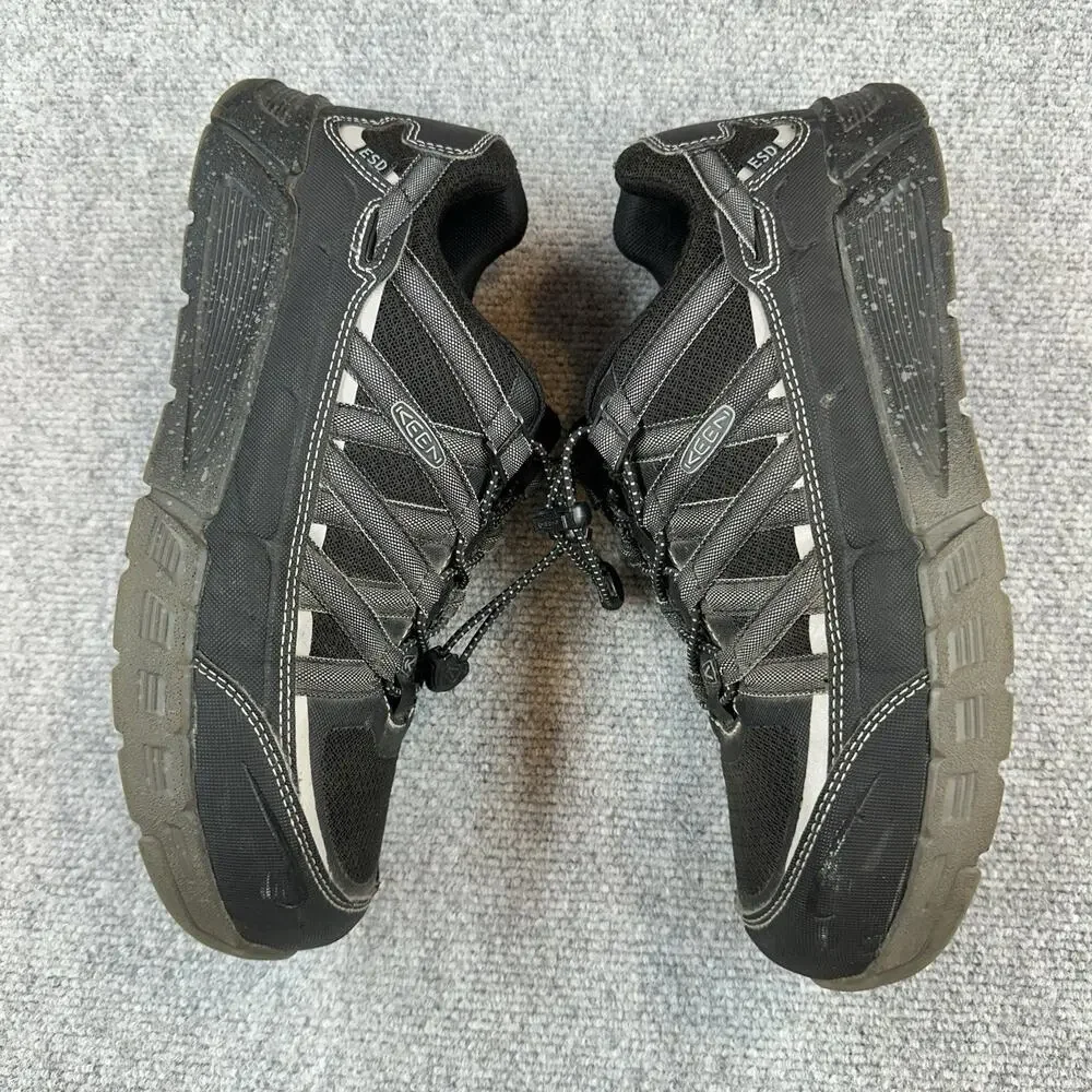 KEEN Utility Asheville AT ESD Men’s Work Shoes Size 10 D Black Aluminum Toe